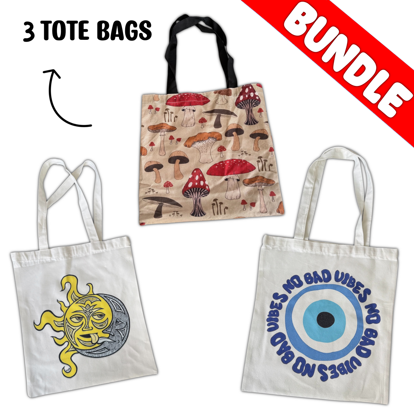 Bundle 3 tote bags