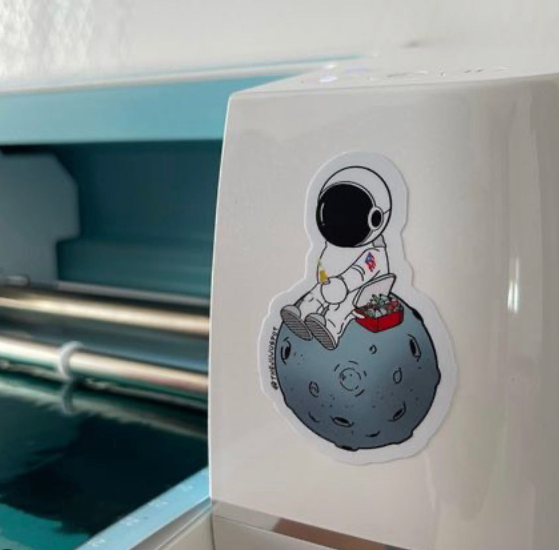 23. Astronauta Boricua en la luna Sticker