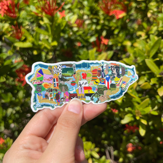 7 - Puerto Rico 100 x 35 Sticker