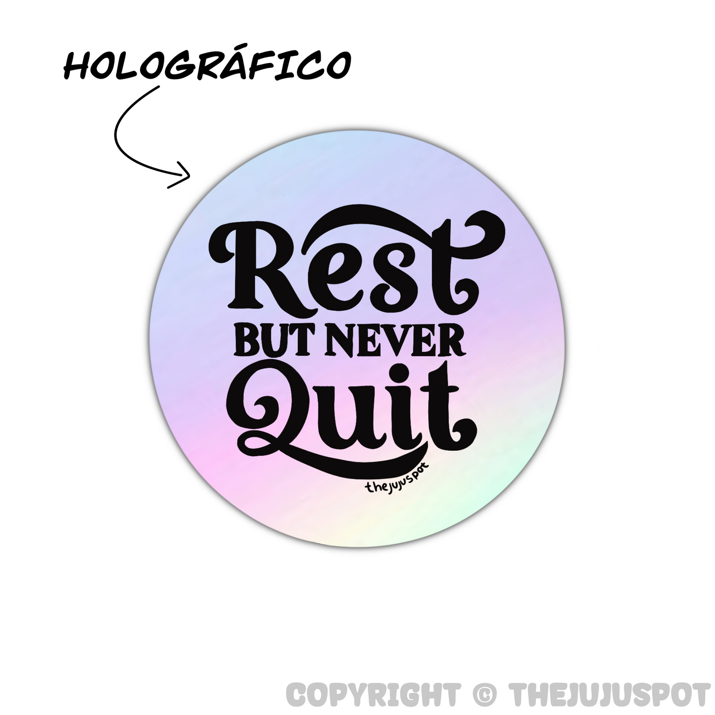Rest but don’t quit