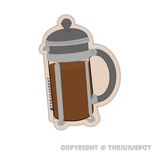 21 - French Press Sticker