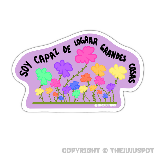 64 - Soy capaz de lograr grandes cosas Sticker