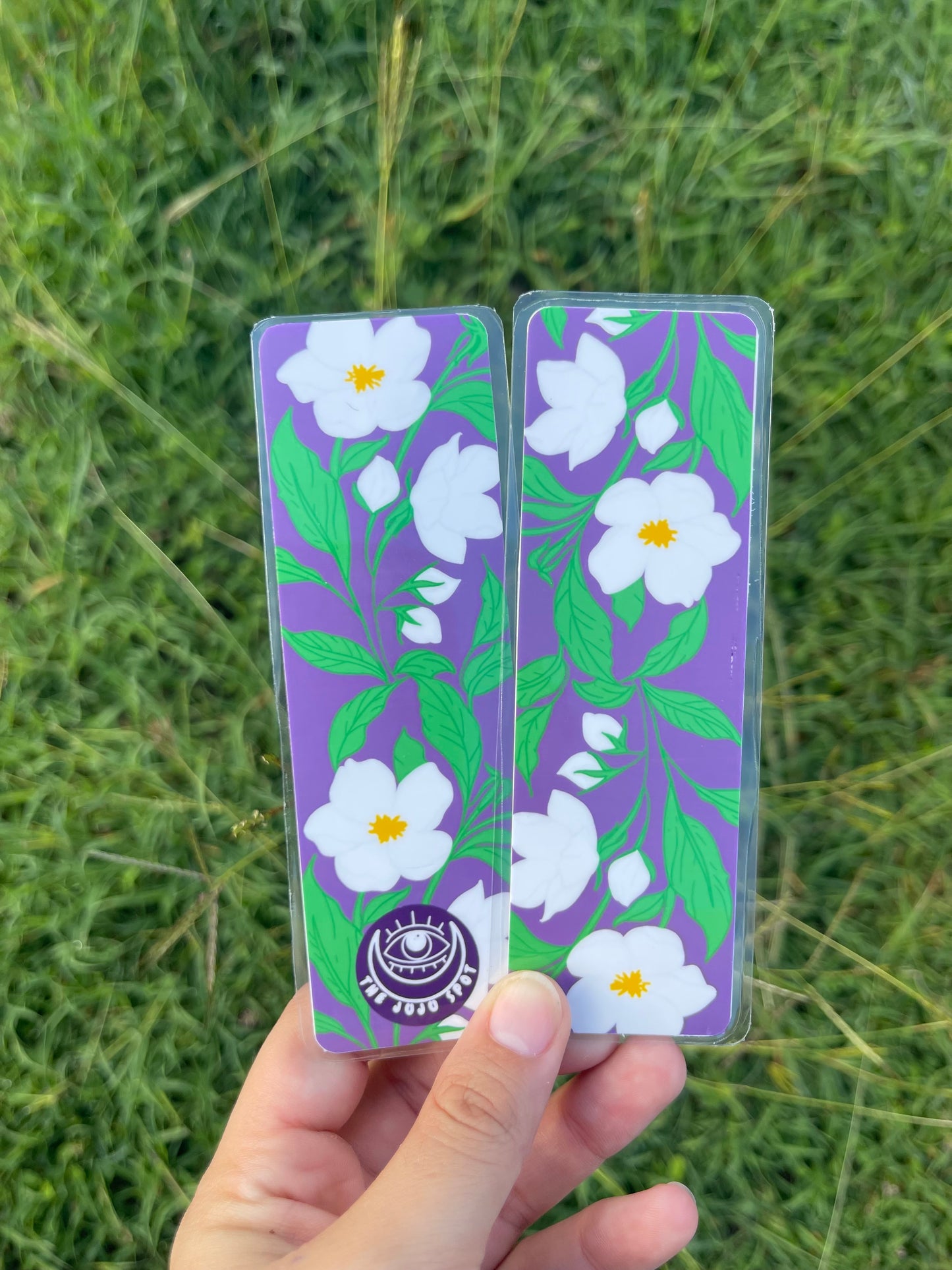 Purple Floral Pattern - Bookmark