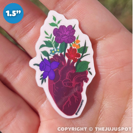 Blooming heart - Mini Sticker