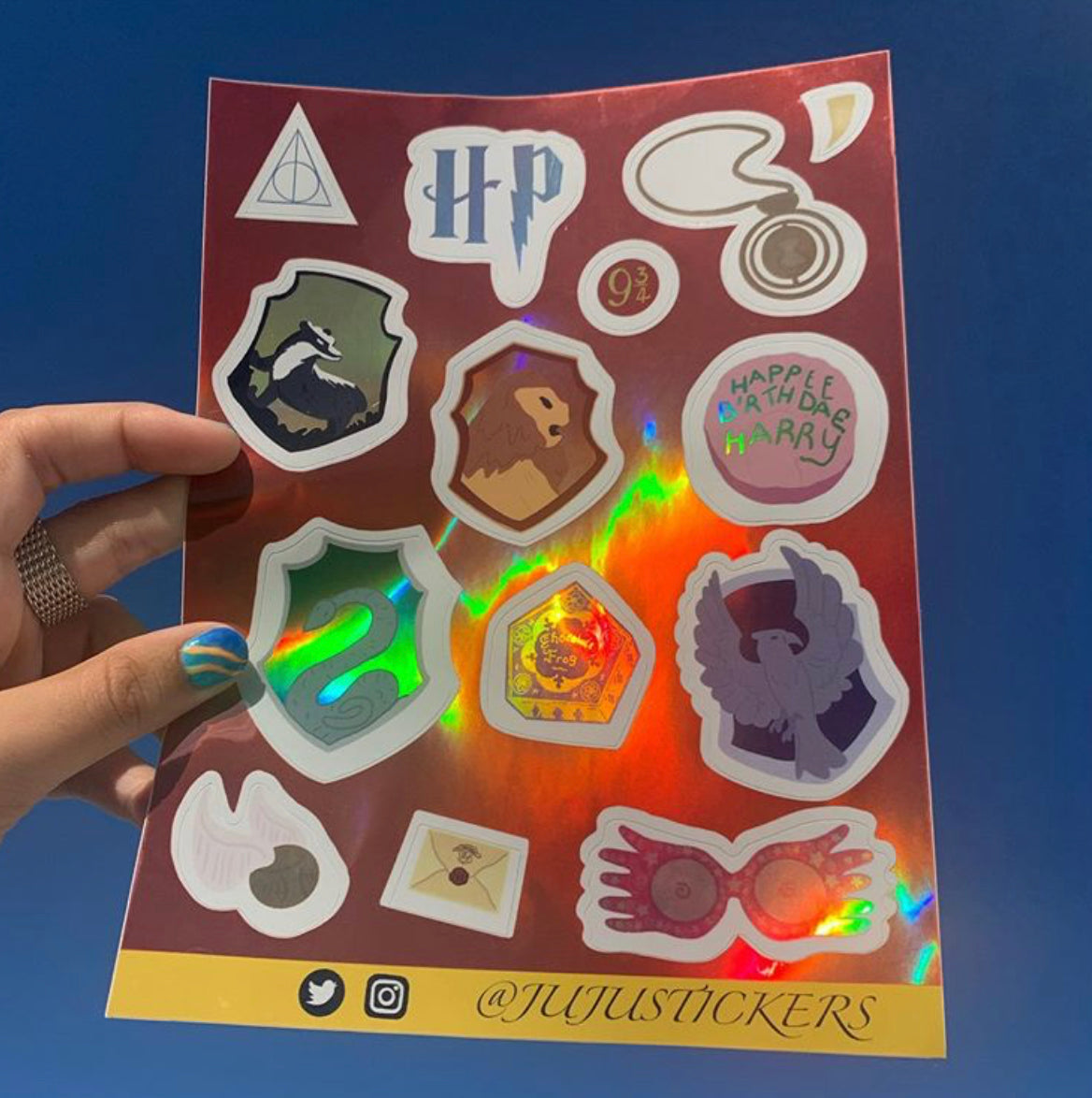 Holographic Harry Potter Sheet